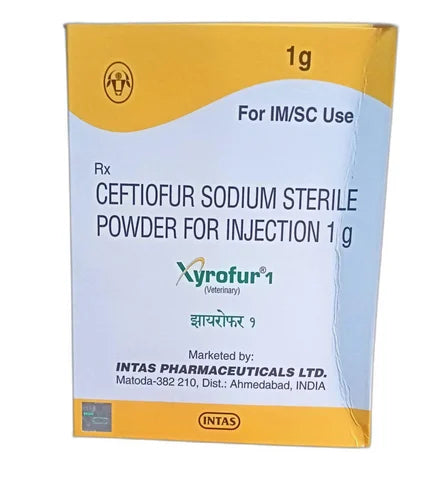 Ceftiofur Sodium 1 gm Intas