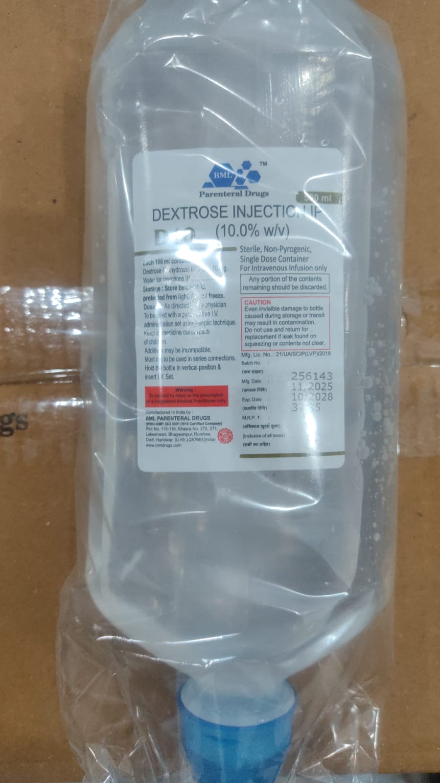 DEXT 10% 500 ml BML