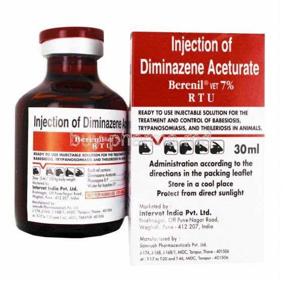 Berenil RTU 30ml vial Diminazene accurate MSD