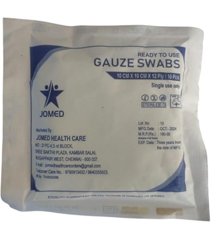 Medisure Sterile Gauze Swab 7.5x7.5cm (25x4 pcs in a box)