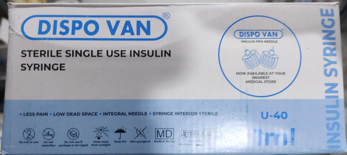Insulin Syringe Dispovan 1 ml