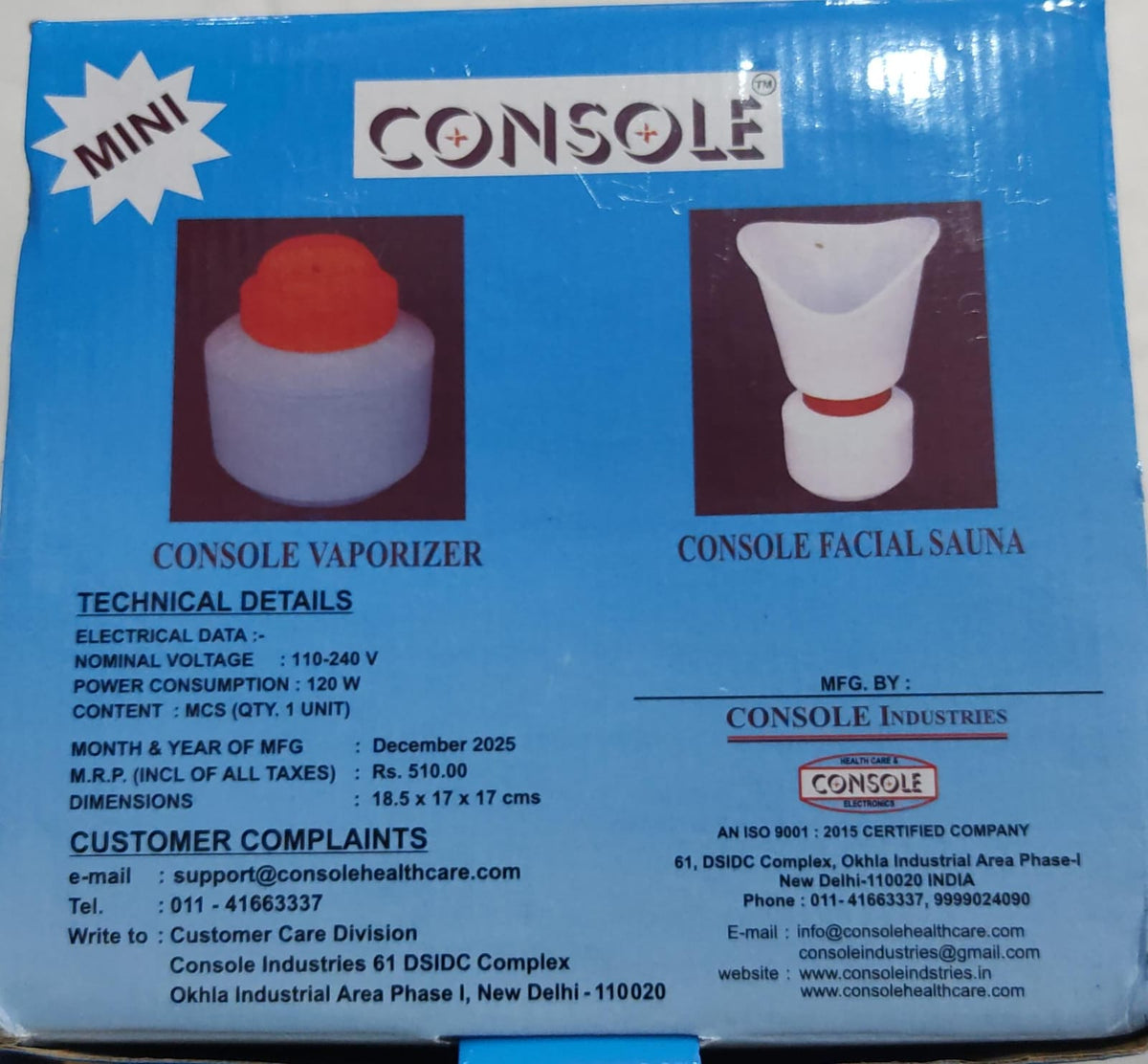 Console Vaporizer Steamer