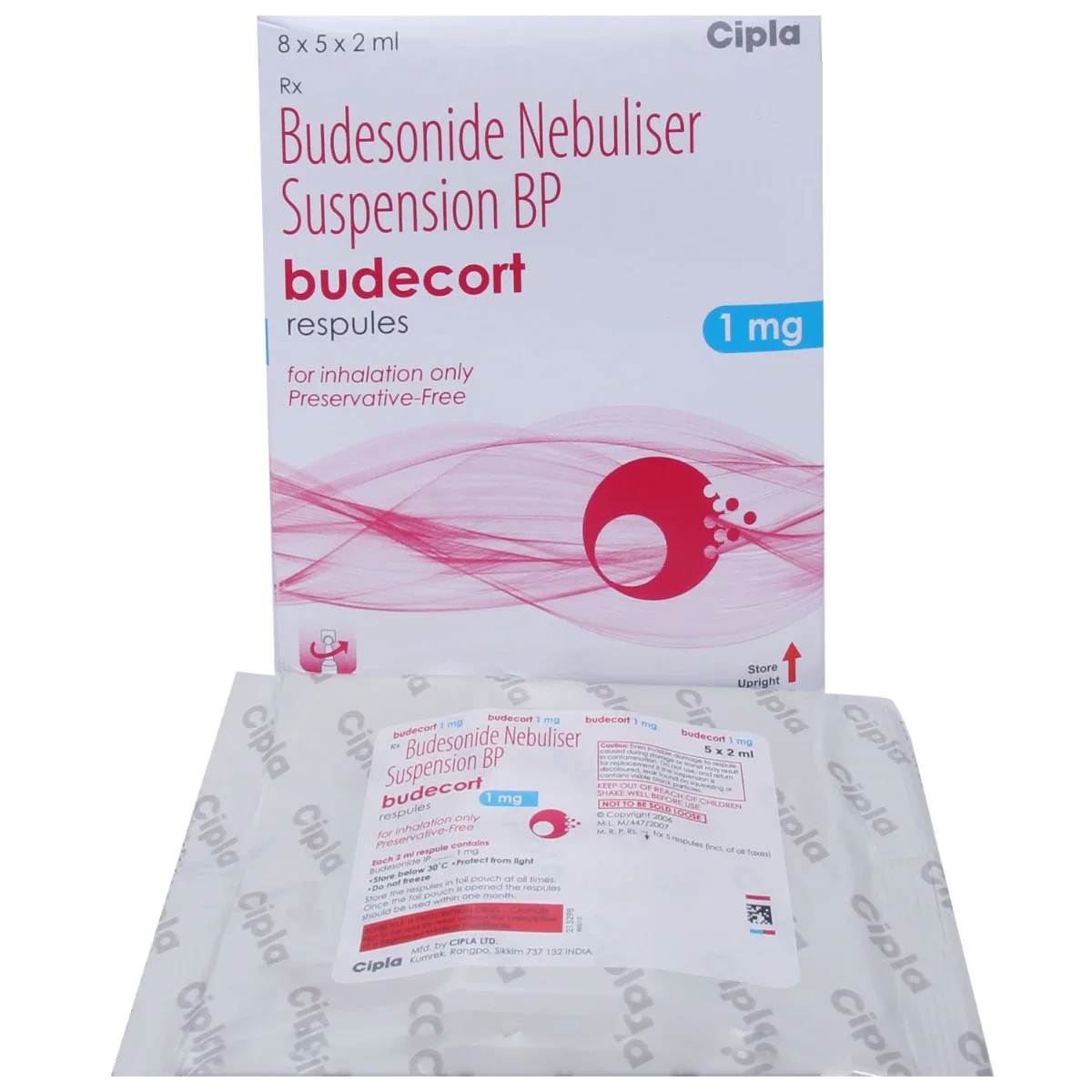 Budenoside Respules 1gm Cipla (5 respules strip)