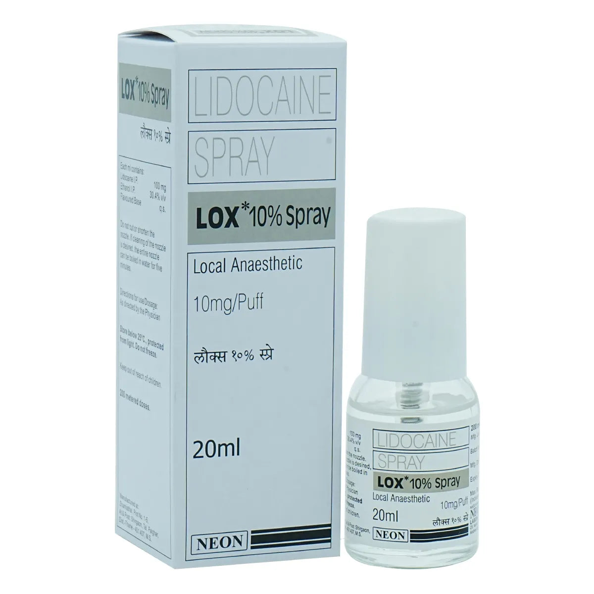 Lox 10% Spray 20ml Neon - Lidocane