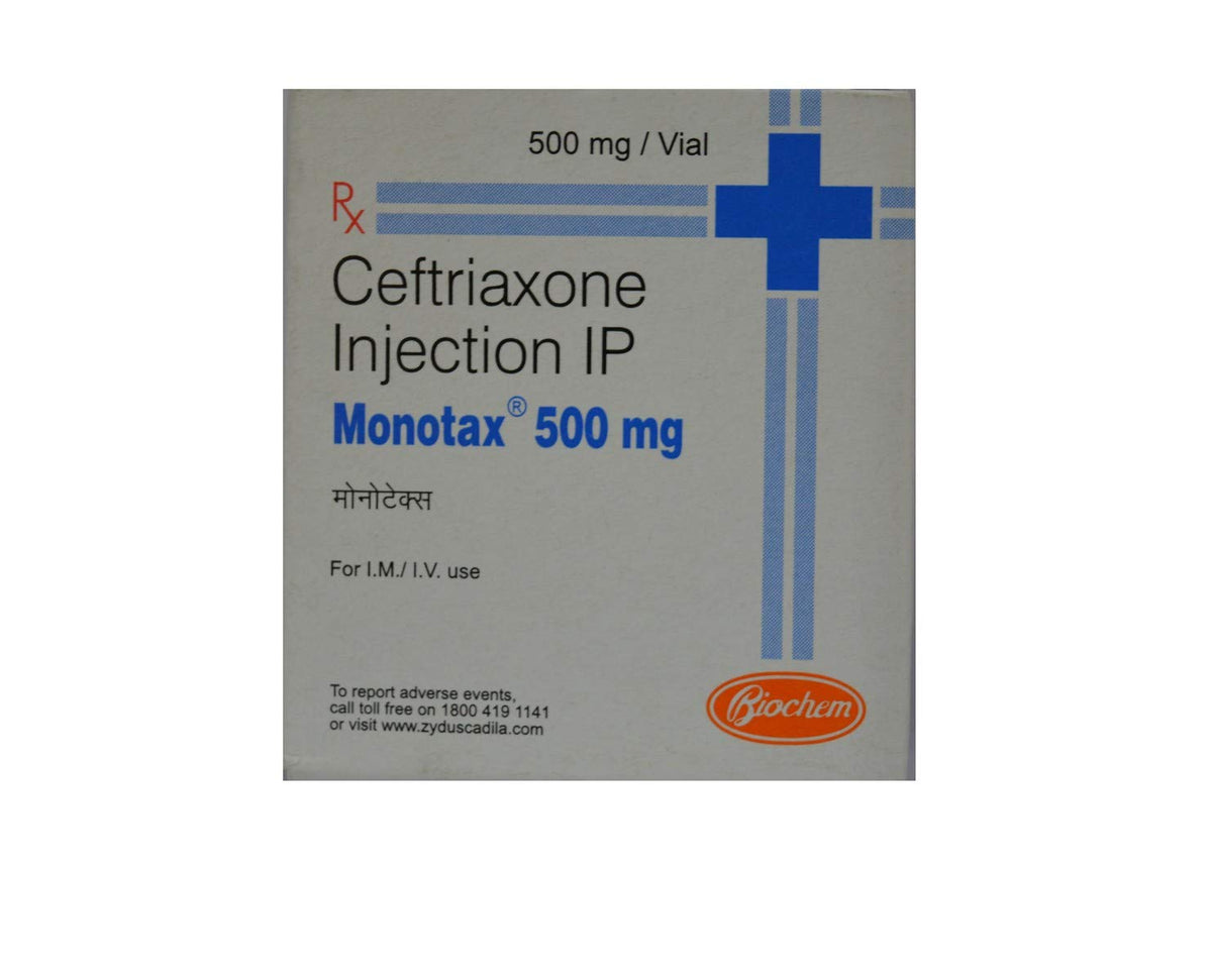 Ceftriaxone 500mg Zydus Monotax 500