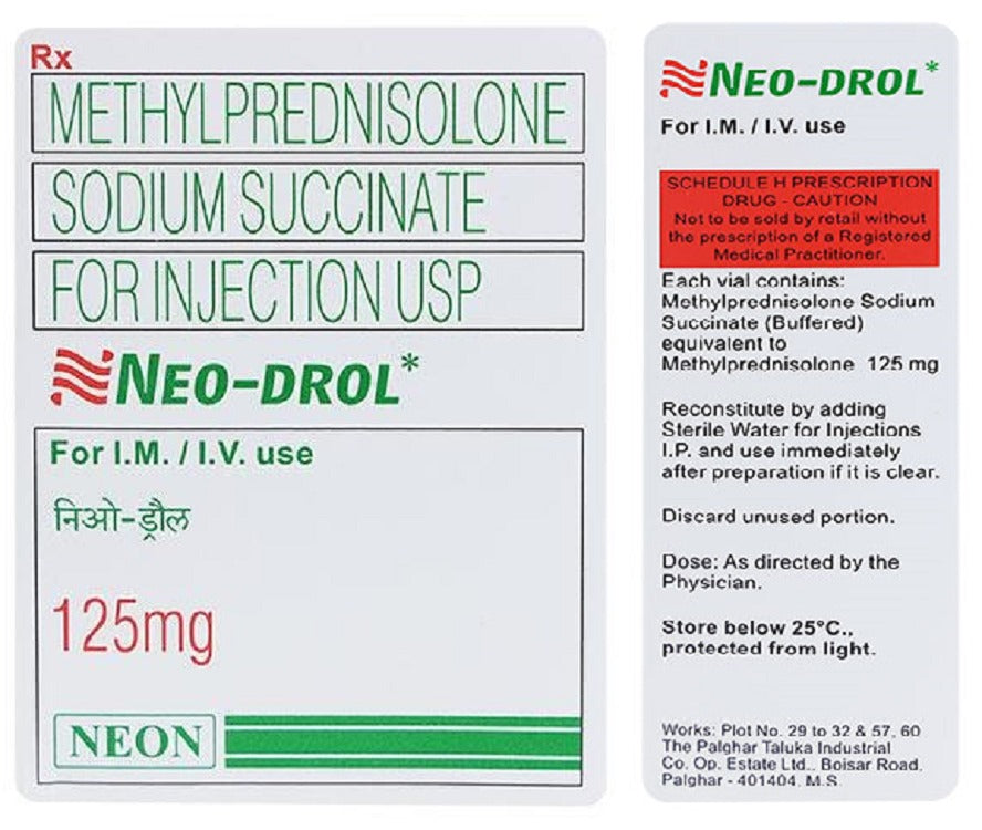Methyl Prednisolone 125mg Neon - Neodrol
