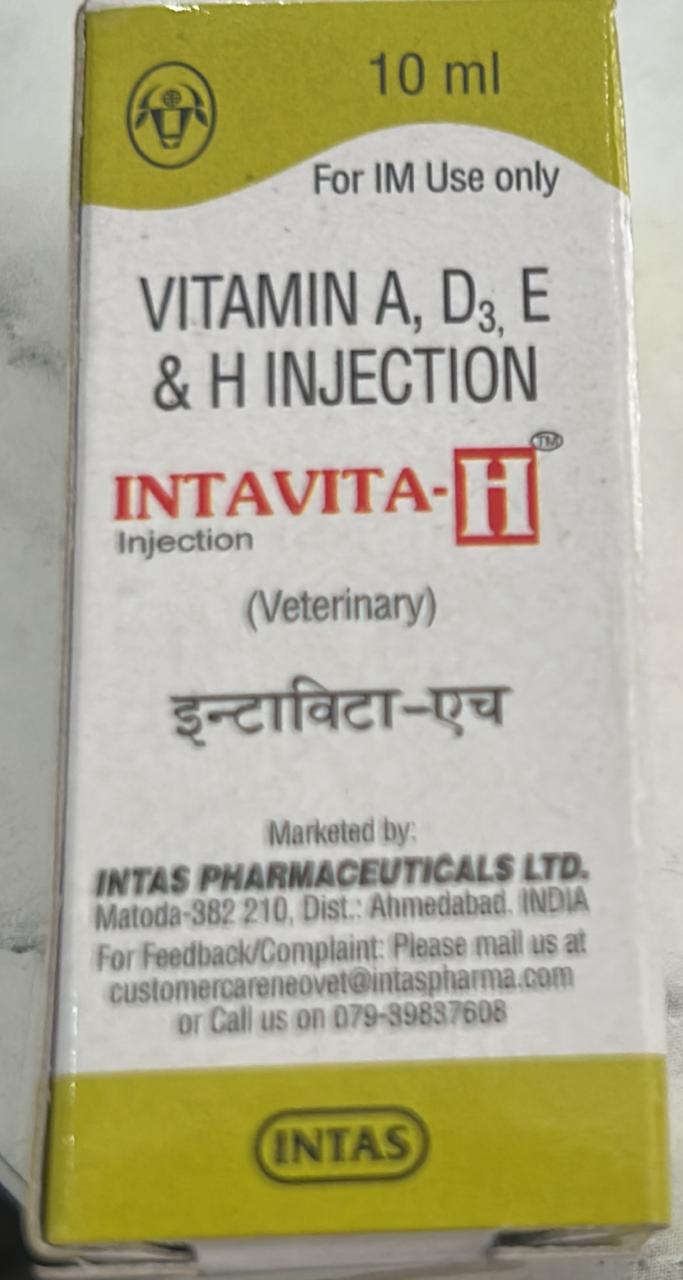 Vitamin A, D, E & H Injection (Intas) (Intavita H) (10ml vial)
