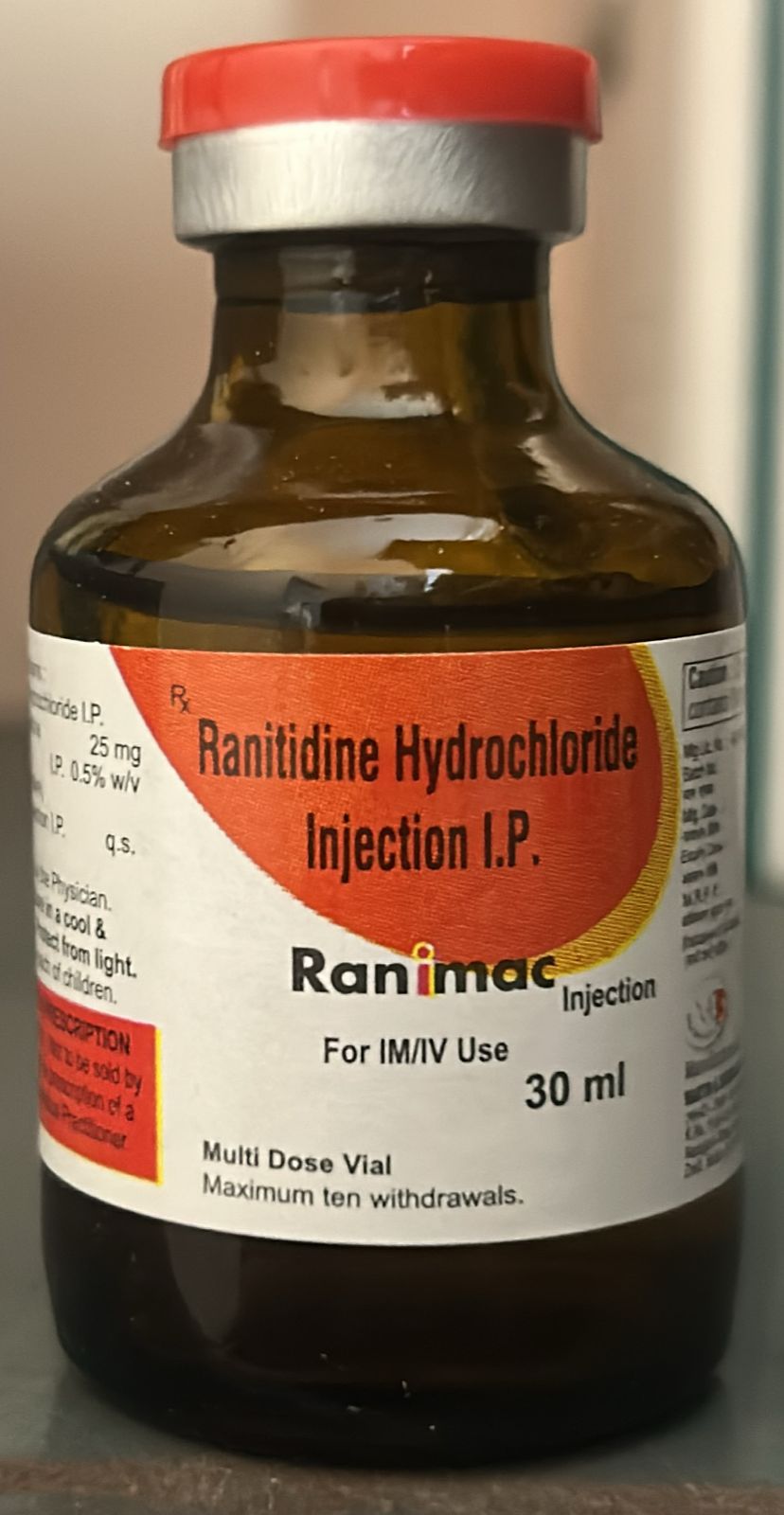 Ranatadine 30ml vial
