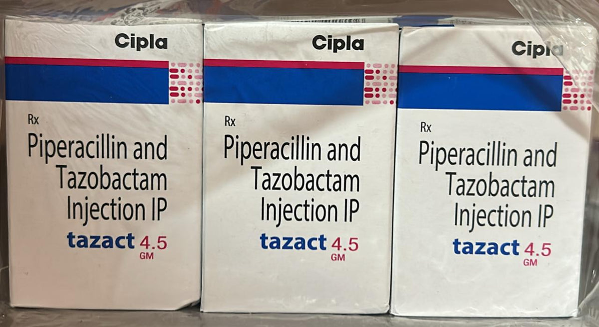 Pipracillin Tazabactum - Tazact 4.5 gm - Cipla