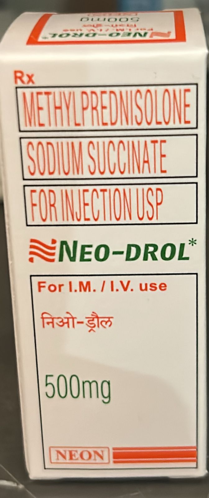 Methyl Prednisolone 500mg Neon Neodrol