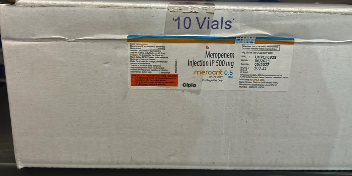 Meropenem 500mg cipla