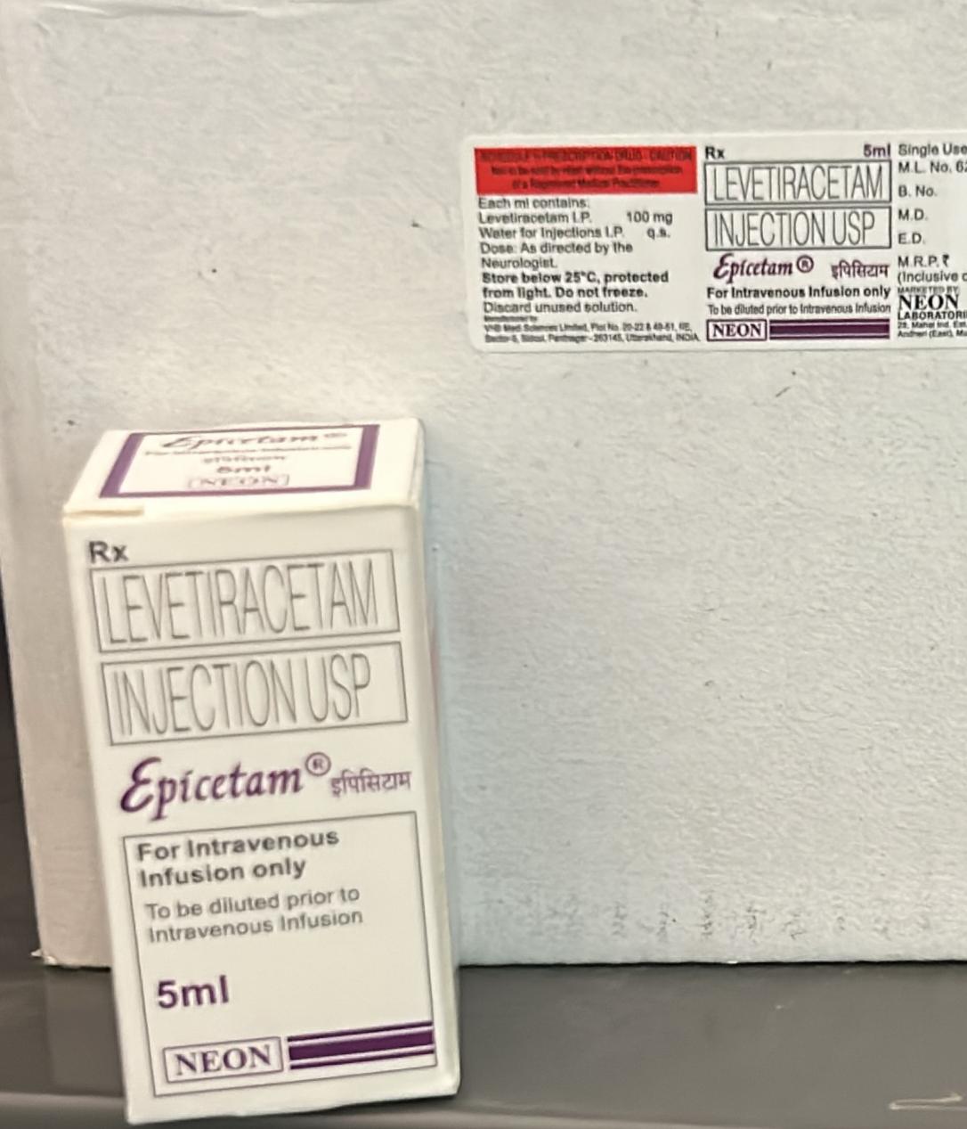 Epicetam Injection Leveracetam Neon