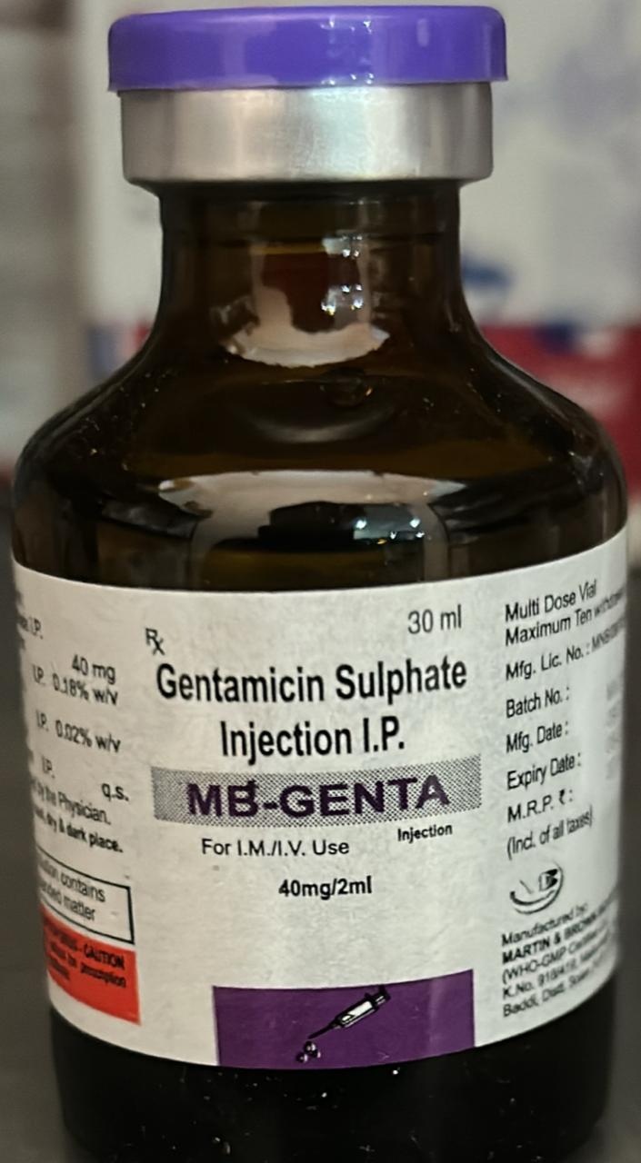 Gentamycin 30ml vial Martin Brown