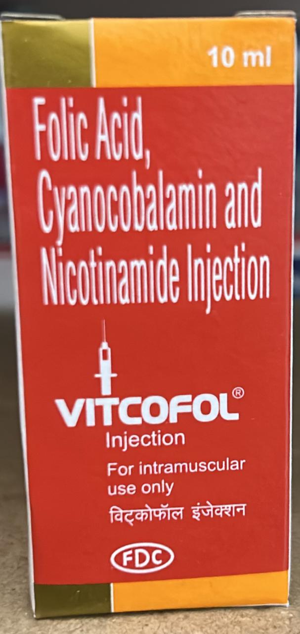 Vitcofol 10ml vial Folic Acid FDC