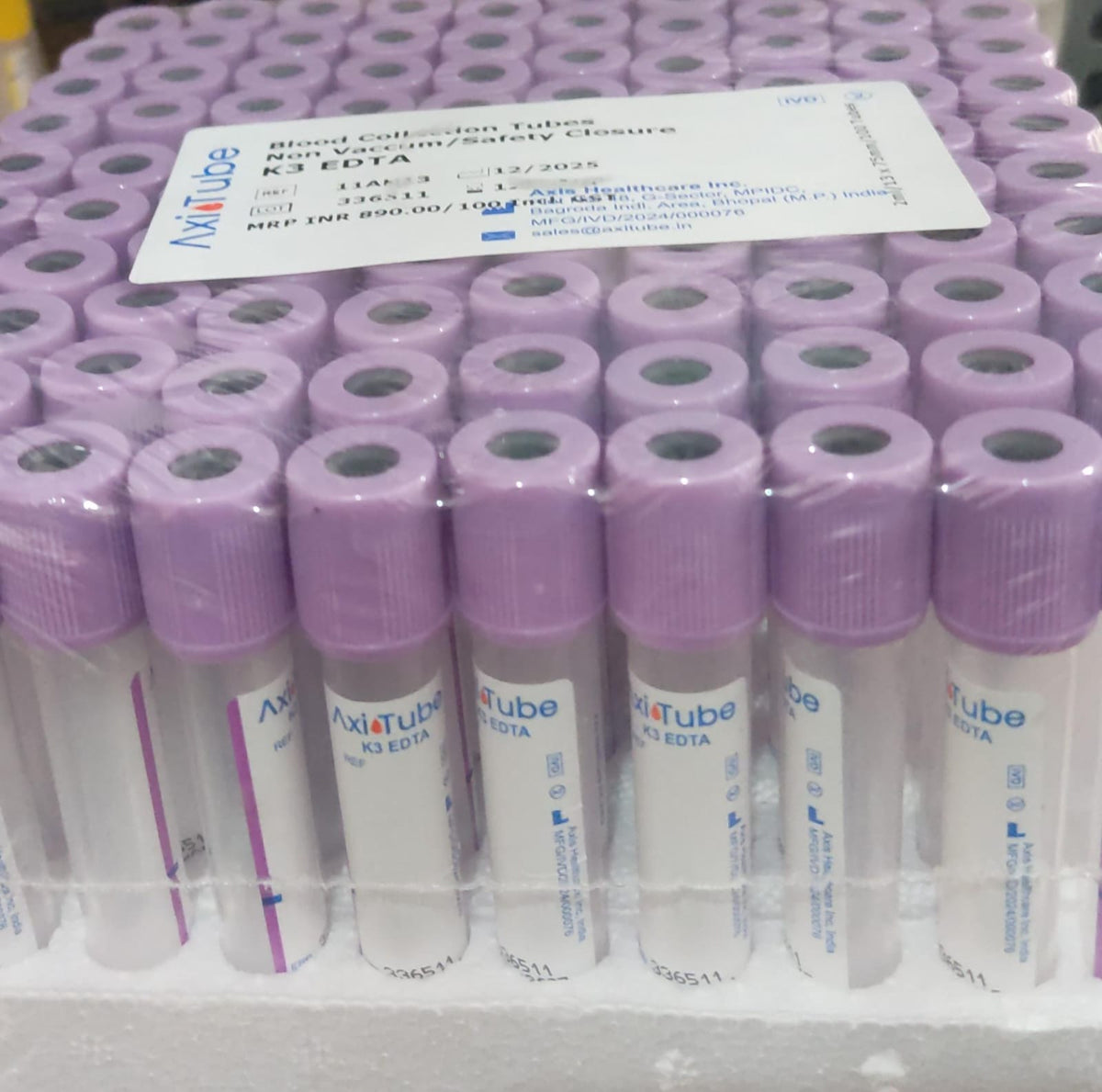 MD VACCUM EDTA TUBES 100pcs