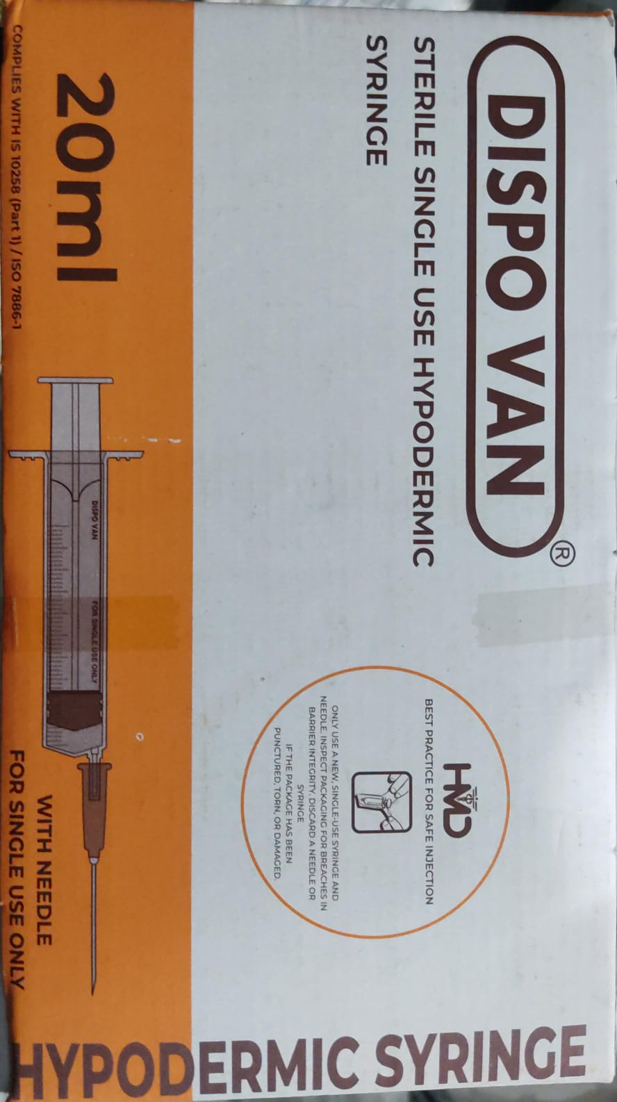 Dispovan Syringe Dispovan 20 ml