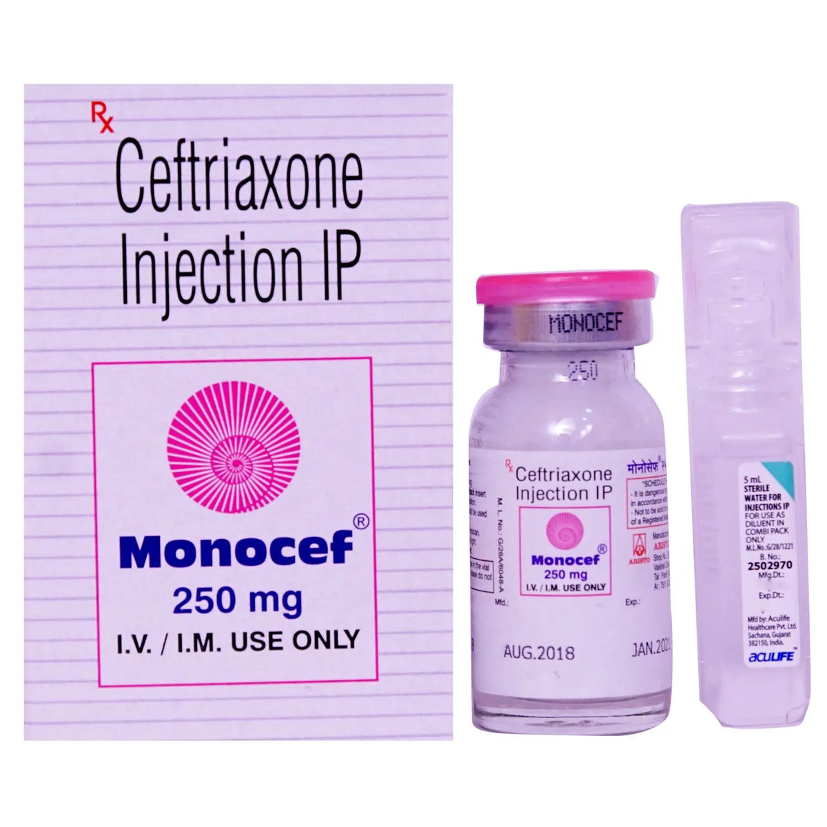 Ceftriaxone 250mg Aristo Monocef 250 mg
