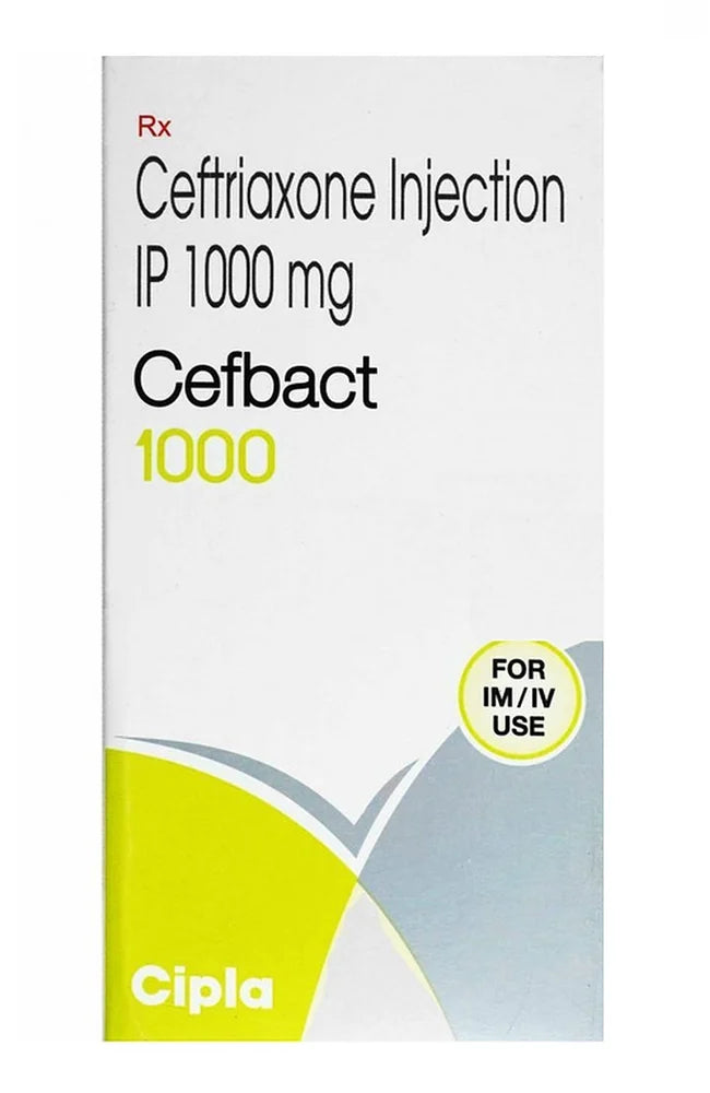 Ceftriaxone 1gm Cipla Cefbect 1 gm