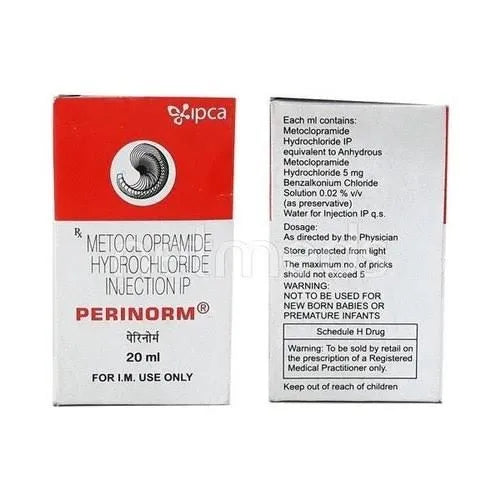 Perinorm 20ml vial Metochlopramide Ipca