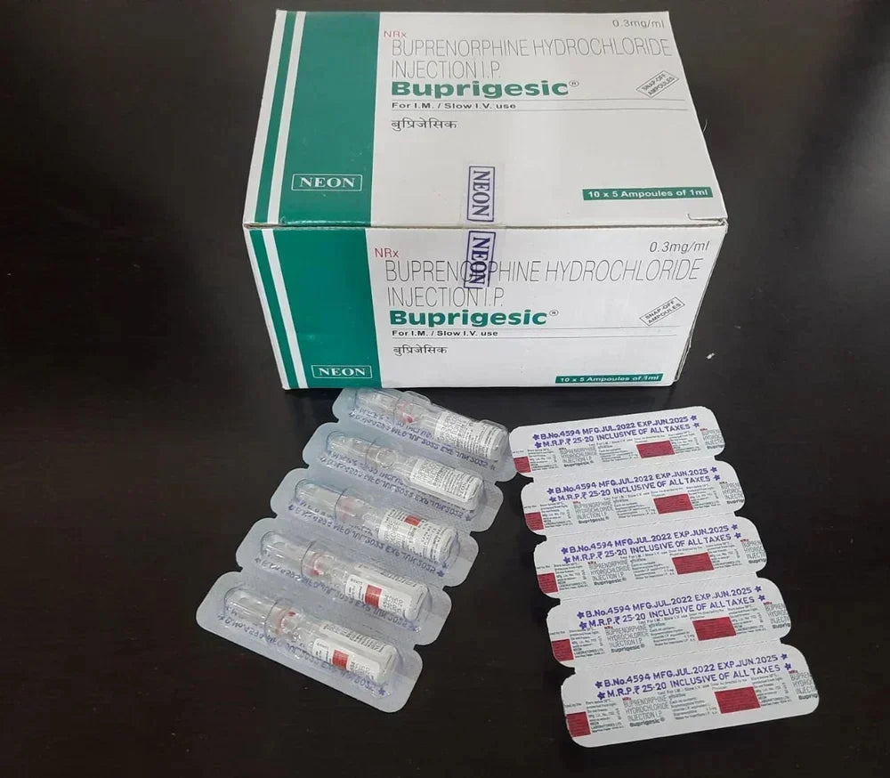 Bupregesic Buprenorphine 1ml Neon (5 ampoule Strip)