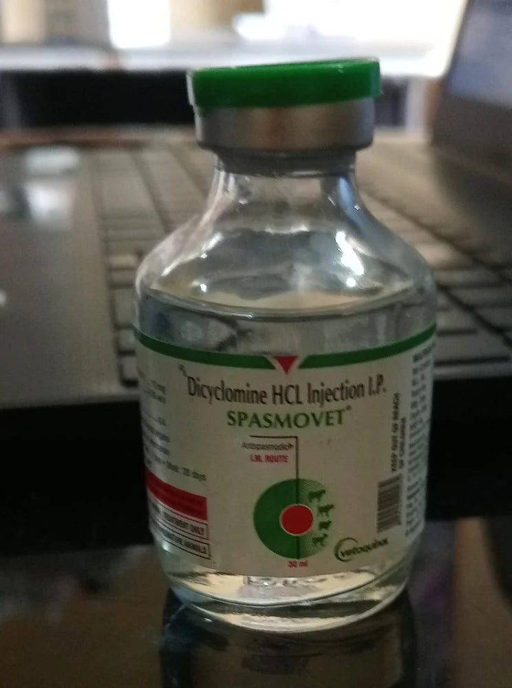 Spasmovet 30ml Dicyclomine Hydrochloride Vetoquinol